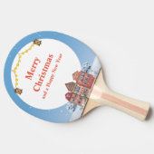 Vrolijk Kerstfeest en Gelukkig Nieuwjaar Best Tafeltennisbatje (Zijkant)