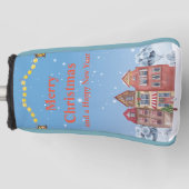 Vrolijk Kerstfeest en Gelukkig Nieuwjaar Beste Put Golfheadcover (Voorkant)