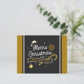 Vrolijk kerstfeest en gelukkig nieuwjaar Briefkaar Briefkaart (Staand voorkant)