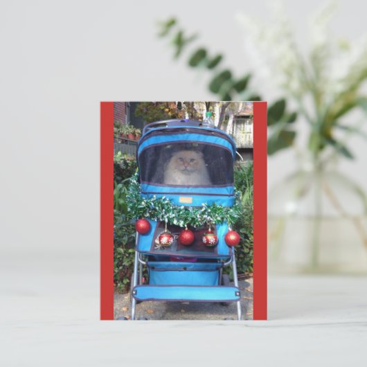 Vrolijk kerstfeest en gelukkig nieuwjaar briefkaart (Staand voorkant)