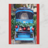 Vrolijk kerstfeest en gelukkig nieuwjaar briefkaart (Voorkant)