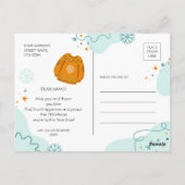 Vrolijk kerstfeest en gelukkig nieuwjaar briefkaart (Achterkant)