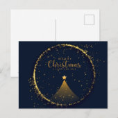 Vrolijk kerstfeest en gelukkig nieuwjaar briefkaart (Voorkant / Achterkant)