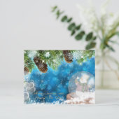 Vrolijk kerstfeest en gelukkig nieuwjaar briefkaart (Staand voorkant)