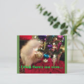 Vrolijk kerstfeest en gelukkig nieuwjaar briefkaart (Staand voorkant)