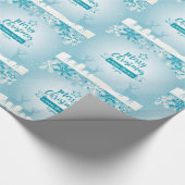 Vrolijk kerstfeest en gelukkig nieuwjaar cadeaupapier (Hoek)