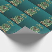 Vrolijk kerstfeest en gelukkig nieuwjaar cadeaupapier (Hoek)