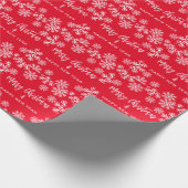 Vrolijk kerstfeest en gelukkig nieuwjaar cadeaupapier (Hoek)