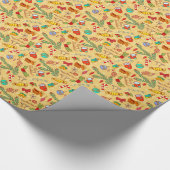 Vrolijk kerstfeest en gelukkig nieuwjaar cadeaupapier (Hoek)