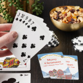 Vrolijk Kerstfeest en Gelukkig Nieuwjaar Classic K Pokerkaarten (Insitu)