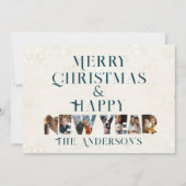 Vrolijk kerstfeest en gelukkig nieuwjaar collage f feestdagenkaart (Voorkant)