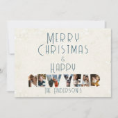 Vrolijk kerstfeest en gelukkig nieuwjaar collage f feestdagenkaart (Voorkant)