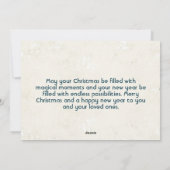 Vrolijk Kerstfeest en Gelukkig Nieuwjaar Collage Feestdagenkaart (Achterkant)