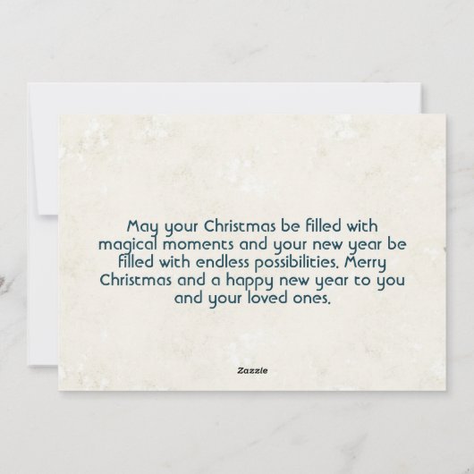 Vrolijk Kerstfeest en Gelukkig Nieuwjaar Collage Feestdagenkaart (Achterkant)