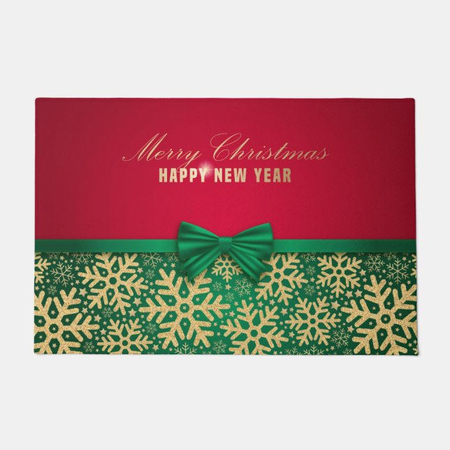 Vrolijk kerstfeest en gelukkig nieuwjaar deurmat (Voorkant)