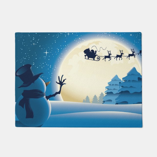 vrolijk kerstfeest en gelukkig nieuwjaar deurmat (Voorkant)