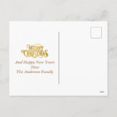 Vrolijk Kerstfeest en Gelukkig Nieuwjaar Door Lief Feestdagenkaart (Achterkant)