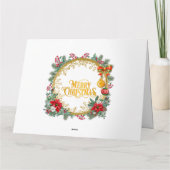 Vrolijk kerstfeest en gelukkig nieuwjaar door lief kaart (Achterkant)