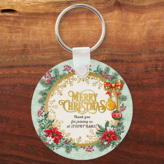 Vrolijk kerstfeest en gelukkig nieuwjaar door lief sleutelhanger (Voorkant)