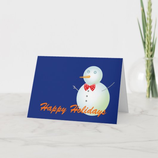 Vrolijk Kerstfeest en gelukkig Nieuwjaar Feestdagen Kaart (Voorkant)