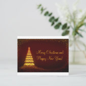 Vrolijk kerstfeest en gelukkig nieuwjaar! feestdagenkaart (Staand voorkant)