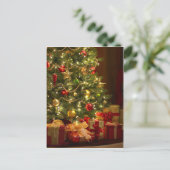 Vrolijk kerstfeest en gelukkig nieuwjaar feestdagenkaart (Staand voorkant)