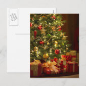 Vrolijk kerstfeest en gelukkig nieuwjaar feestdagenkaart (Voorkant / Achterkant)