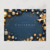 Vrolijk kerstfeest en gelukkig nieuwjaar feestdagenkaart (Voorkant)