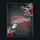 Vrolijk kerstfeest en gelukkig nieuwjaar feestdagenkaart<br><div class="desc">Je kunt dit motief vinden in:</div>