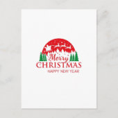 vrolijk kerstfeest en gelukkig nieuwjaar feestdagenkaart (Voorkant)