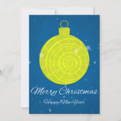 Vrolijk kerstfeest en gelukkig nieuwjaar feestdagenkaart (Voorkant)