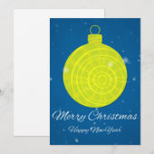 Vrolijk kerstfeest en gelukkig nieuwjaar feestdagenkaart (Voorkant / Achterkant)