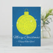 Vrolijk kerstfeest en gelukkig nieuwjaar feestdagenkaart (Staand voorkant)