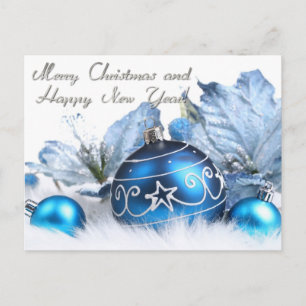 vrolijk kerstfeest en gelukkig nieuwjaar feestdagenkaart