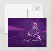 vrolijk kerstfeest en gelukkig nieuwjaar feestdagenkaart (Voorkant / Achterkant)