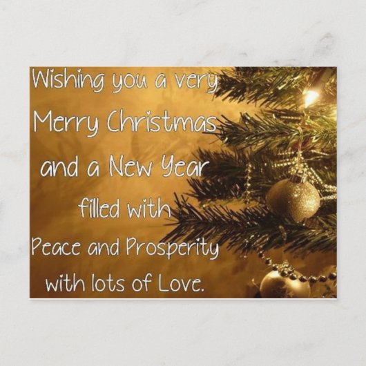 Vrolijk kerstfeest en gelukkig nieuwjaar feestdagenkaart (Voorkant)