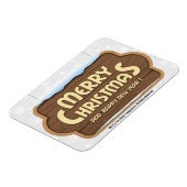 Vrolijk kerstfeest en gelukkig nieuwjaar Flexible  Magneet (Linkerzijde)