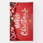 Vrolijk Kerstfeest en Gelukkig Nieuwjaar Grote Ope Spandoek (Verticaal)