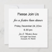 Vrolijk Kerstfeest en Gelukkig Nieuwjaar Holly Kaart (Achterkant)