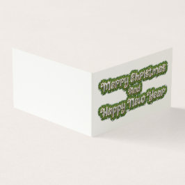 Vrolijk kerstfeest en gelukkig nieuwjaar kaart