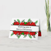 Vrolijk kerstfeest en gelukkig nieuwjaar kaart (Voorkant)