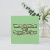 Vrolijk kerstfeest en gelukkig nieuwjaar kaart (Staand voorkant)