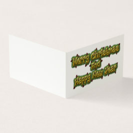 Vrolijk kerstfeest en gelukkig nieuwjaar kaart