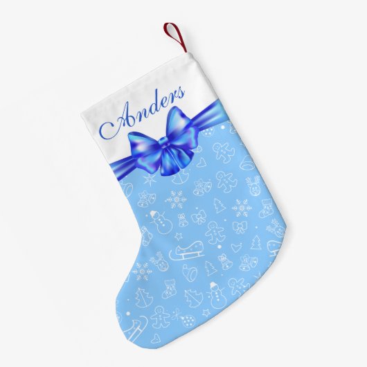 Vrolijk kerstfeest en gelukkig nieuwjaar! KERSTMIS Kleine Kerstsok (Achterkant (Hangend))