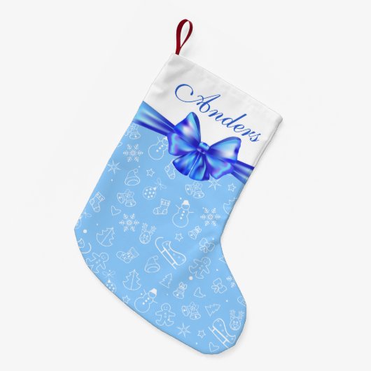 Vrolijk kerstfeest en gelukkig nieuwjaar! KERSTMIS Kleine Kerstsok (Voorkant (Hangend))