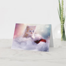 Vrolijk kerstfeest en gelukkig nieuwjaar kitten Ka Feestdagen Kaart