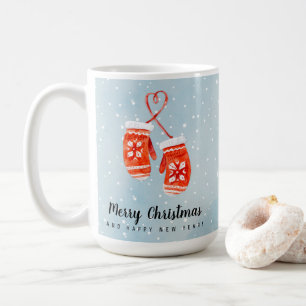 Vrolijk kerstfeest en gelukkig nieuwjaar koffiemok