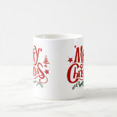 vrolijk kerstfeest en gelukkig nieuwjaar koffiemok (Center)