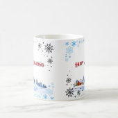 Vrolijk kerstfeest en gelukkig nieuwjaar koffiemok (Center)