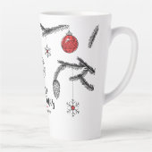 Vrolijk kerstfeest en gelukkig nieuwjaar latte mok (Rechts)